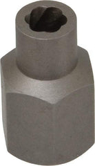 Irwin Hanson - 3/8" Drive Reverse Spiral Flute Hex Bolt Remover - 1/4" Hex, 2" OAL - Apex Tool & Supply