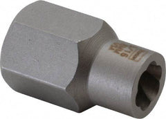 Irwin Hanson - 3/8" Drive Reverse Spiral Flute Hex Bolt Remover - 5/16" Hex, 2" OAL - Apex Tool & Supply