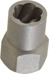 Irwin Hanson - 3/8" Drive Reverse Spiral Flute Hex Bolt Remover - 7/16" Hex, 2" OAL - Apex Tool & Supply