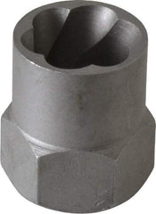 Irwin Hanson - 3/8" Drive Reverse Spiral Flute Hex Bolt Remover - 5/8" Hex, 2" OAL - Apex Tool & Supply