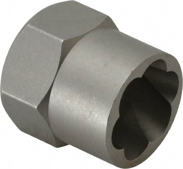 Irwin Hanson - 3/8" Drive Reverse Spiral Flute Hex Bolt Remover - 11/16" Hex, 2" OAL - Apex Tool & Supply