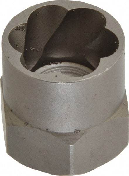 Irwin Hanson - 3/8" Drive Reverse Spiral Flute Hex Bolt Remover - 3/4" Hex, 2" OAL - Apex Tool & Supply