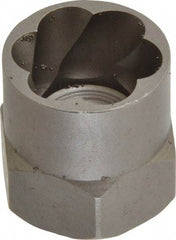 Irwin Hanson - 3/8" Drive Reverse Spiral Flute Hex Bolt Remover - 3/4" Hex, 2" OAL - Apex Tool & Supply