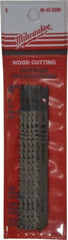 Milwaukee Tool - 4" Long, 6 Teeth per Inch, High Carbon Steel Jig Saw Blade - Toothed Edge, 0.2813" Wide x 0.043" Thick, U-Shank - Apex Tool & Supply