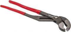 Knipex - 22" OAL, 4-1/2" Max Capacity, 20 Position Adjustable Tongue & Groove Pliers - Standard V-Jaws, Standard Head, Plastic Coated Handles - Apex Tool & Supply