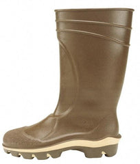 Dunlop Protective Footwear - Men's Size 6 Medium Width Steel Knee Boot - Black, PVC Upper, 16" High, Chemical Resistant, Non-Slip, Waterproof - Apex Tool & Supply