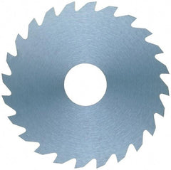 RobbJack - 1-1/2" Diam x 0.0781" Blade Thickness x 1/2" Arbor Hole Diam, 16 Tooth Slitting and Slotting Saw - Arbor Connection, Right Hand, Uncoated, Solid Carbide, Concave Ground - Apex Tool & Supply