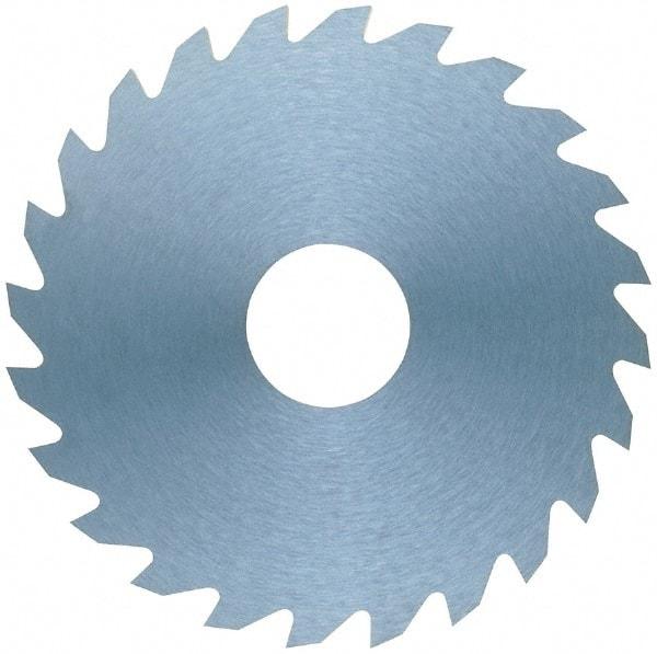 RobbJack - 1-3/4" Diam x 0.018" Blade Thickness x 5/8" Arbor Hole Diam, 36 Tooth Slitting and Slotting Saw - Arbor Connection, Right Hand, Uncoated, Solid Carbide, Concave Ground - Apex Tool & Supply