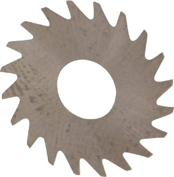 RobbJack - 3/4" Diam x 0.008" Blade Thickness x 1/4" Arbor Hole Diam, 20 Tooth Slitting and Slotting Saw - Arbor Connection, Right Hand, Uncoated, Solid Carbide, Concave Ground - Apex Tool & Supply