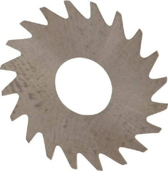 RobbJack - 3/4" Diam x 0.008" Blade Thickness x 1/4" Arbor Hole Diam, 20 Tooth Slitting and Slotting Saw - Arbor Connection, Right Hand, Uncoated, Solid Carbide, Concave Ground - Apex Tool & Supply