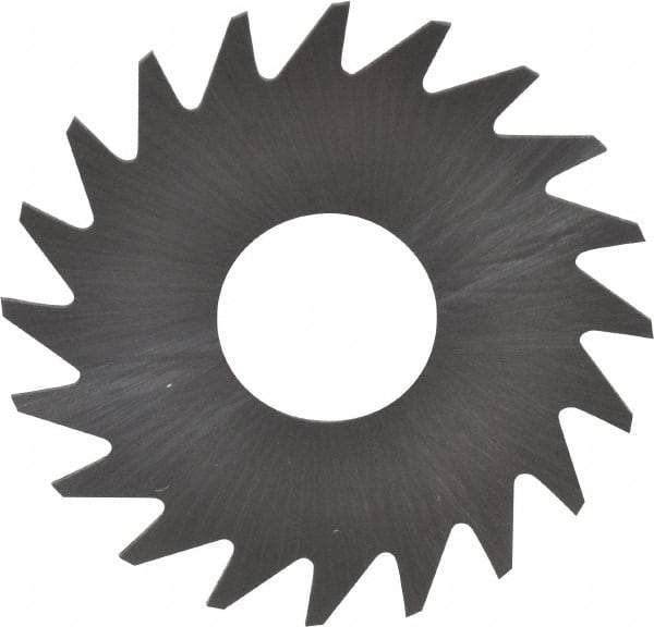 RobbJack - 3/4" Diam x 0.012" Blade Thickness x 1/4" Arbor Hole Diam, 20 Tooth Slitting and Slotting Saw - Arbor Connection, Right Hand, Uncoated, Solid Carbide, Concave Ground - Apex Tool & Supply