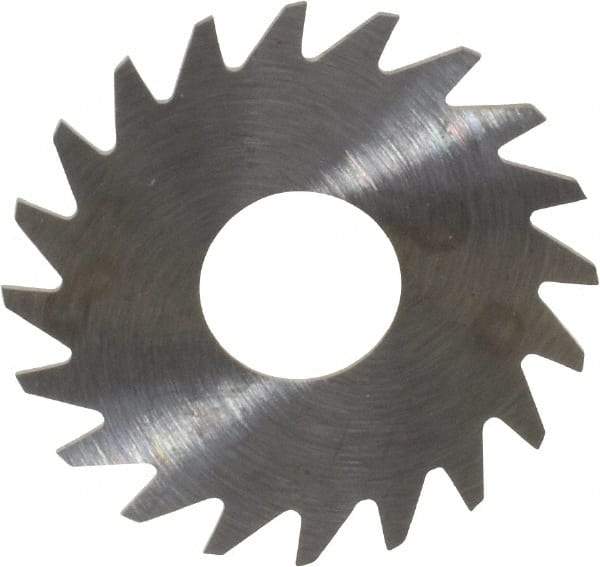RobbJack - 3/4" Diam x 0.014" Blade Thickness x 1/4" Arbor Hole Diam, 20 Tooth Slitting and Slotting Saw - Arbor Connection, Right Hand, Uncoated, Solid Carbide, Concave Ground - Apex Tool & Supply