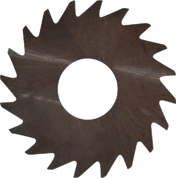 RobbJack - 3/4" Diam x 0.0156" Blade Thickness x 1/4" Arbor Hole Diam, 20 Tooth Slitting and Slotting Saw - Arbor Connection, Right Hand, Uncoated, Solid Carbide, Concave Ground - Apex Tool & Supply