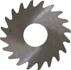 RobbJack - 3/4" Diam x 0.018" Blade Thickness x 1/4" Arbor Hole Diam, 20 Tooth Slitting and Slotting Saw - Arbor Connection, Right Hand, Uncoated, Solid Carbide, Concave Ground - Apex Tool & Supply
