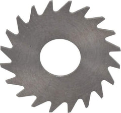 RobbJack - 3/4" Diam x 0.023" Blade Thickness x 1/4" Arbor Hole Diam, 20 Tooth Slitting and Slotting Saw - Arbor Connection, Right Hand, Uncoated, Solid Carbide, Concave Ground - Apex Tool & Supply