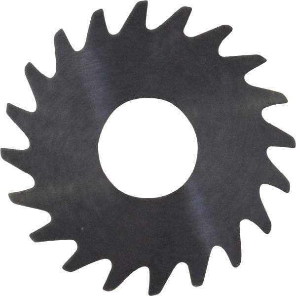 RobbJack - 3/4" Diam x 0.028" Blade Thickness x 1/4" Arbor Hole Diam, 20 Tooth Slitting and Slotting Saw - Arbor Connection, Right Hand, Uncoated, Solid Carbide, Concave Ground - Apex Tool & Supply