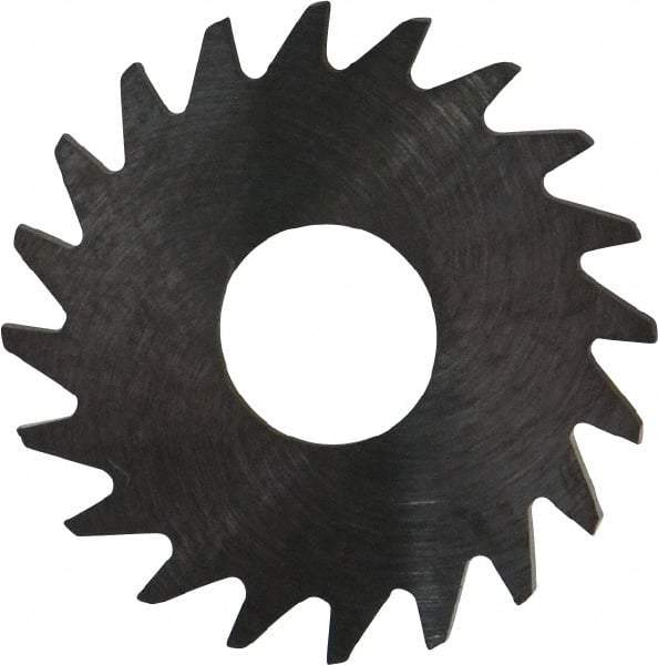RobbJack - 3/4" Diam x 0.0312" Blade Thickness x 1/4" Arbor Hole Diam, 20 Tooth Slitting and Slotting Saw - Arbor Connection, Right Hand, Uncoated, Solid Carbide, Concave Ground - Apex Tool & Supply