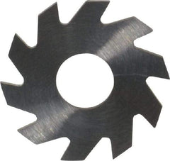 RobbJack - 3/4" Diam x 0.04" Blade Thickness x 1/4" Arbor Hole Diam, 10 Tooth Slitting and Slotting Saw - Arbor Connection, Right Hand, Uncoated, Solid Carbide, Concave Ground - Apex Tool & Supply
