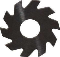RobbJack - 3/4" Diam x 0.051" Blade Thickness x 1/4" Arbor Hole Diam, 10 Tooth Slitting and Slotting Saw - Arbor Connection, Right Hand, Uncoated, Solid Carbide, Concave Ground - Apex Tool & Supply