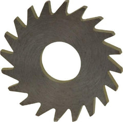 RobbJack - 3/4" Diam x 0.051" Blade Thickness x 1/4" Arbor Hole Diam, 20 Tooth Slitting and Slotting Saw - Arbor Connection, Right Hand, Uncoated, Solid Carbide, Concave Ground - Apex Tool & Supply