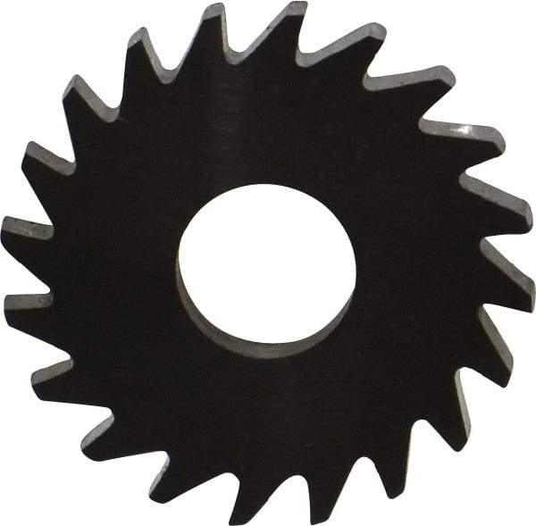 RobbJack - 3/4" Diam x 0.0781" Blade Thickness x 1/4" Arbor Hole Diam, 20 Tooth Slitting and Slotting Saw - Arbor Connection, Right Hand, Uncoated, Solid Carbide, Concave Ground - Apex Tool & Supply