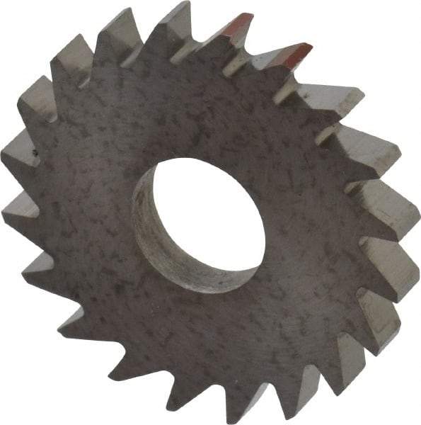 RobbJack - 3/4" Diam x 0.0937" Blade Thickness x 1/4" Arbor Hole Diam, 20 Tooth Slitting and Slotting Saw - Arbor Connection, Right Hand, Uncoated, Solid Carbide, Concave Ground - Apex Tool & Supply
