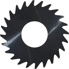 RobbJack - 1" Diam x 0.004" Blade Thickness x 3/8" Arbor Hole Diam, 24 Tooth Slitting and Slotting Saw - Arbor Connection, Right Hand, Uncoated, Solid Carbide, Concave Ground - Apex Tool & Supply
