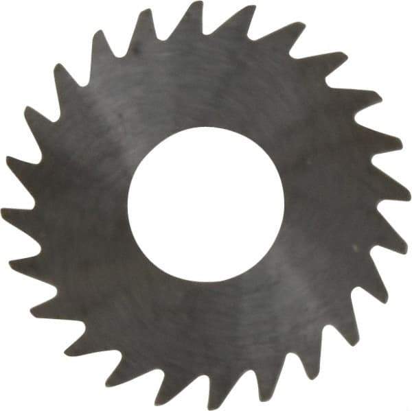 RobbJack - 1" Diam x 0.02" Blade Thickness x 3/8" Arbor Hole Diam, 24 Tooth Slitting and Slotting Saw - Arbor Connection, Right Hand, Uncoated, Solid Carbide, Concave Ground - Apex Tool & Supply
