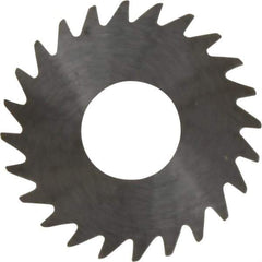 RobbJack - 1" Diam x 0.02" Blade Thickness x 3/8" Arbor Hole Diam, 24 Tooth Slitting and Slotting Saw - Arbor Connection, Right Hand, Uncoated, Solid Carbide, Concave Ground - Apex Tool & Supply