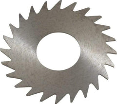 RobbJack - 1" Diam x 0.023" Blade Thickness x 3/8" Arbor Hole Diam, 24 Tooth Slitting and Slotting Saw - Arbor Connection, Right Hand, Uncoated, Solid Carbide, Concave Ground - Apex Tool & Supply