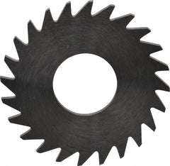 RobbJack - 1" Diam x 0.0468" Blade Thickness x 3/8" Arbor Hole Diam, 24 Tooth Slitting and Slotting Saw - Arbor Connection, Right Hand, Uncoated, Solid Carbide, Concave Ground - Apex Tool & Supply