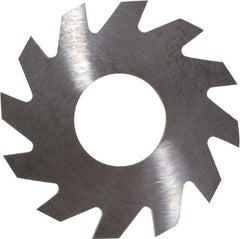 RobbJack - 1" Diam x 1/16" Blade Thickness x 3/8" Arbor Hole Diam, 12 Tooth Slitting and Slotting Saw - Arbor Connection, Right Hand, Uncoated, Solid Carbide, Concave Ground - Apex Tool & Supply