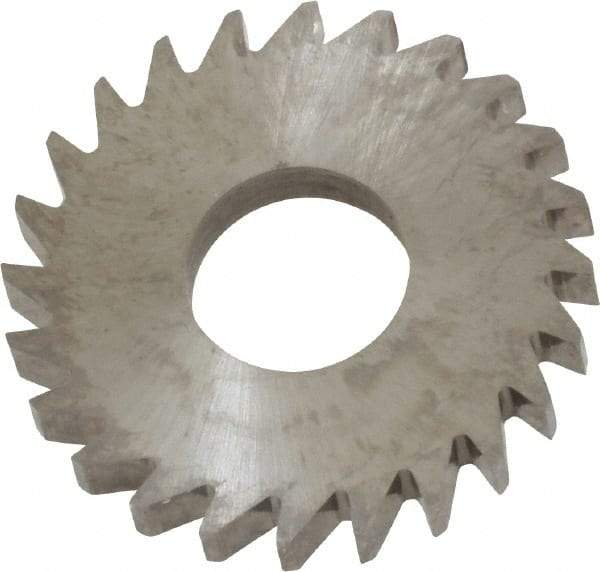 RobbJack - 1" Diam x 1/8" Blade Thickness x 3/8" Arbor Hole Diam, 24 Tooth Slitting and Slotting Saw - Arbor Connection, Right Hand, Uncoated, Solid Carbide, Concave Ground - Apex Tool & Supply
