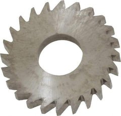 RobbJack - 1" Diam x 1/8" Blade Thickness x 3/8" Arbor Hole Diam, 24 Tooth Slitting and Slotting Saw - Arbor Connection, Right Hand, Uncoated, Solid Carbide, Concave Ground - Apex Tool & Supply