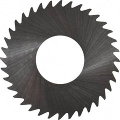 RobbJack - 1-1/4" Diam x 0.004" Blade Thickness x 1/2" Arbor Hole Diam, 36 Tooth Slitting and Slotting Saw - Arbor Connection, Right Hand, Uncoated, Solid Carbide, Concave Ground - Apex Tool & Supply