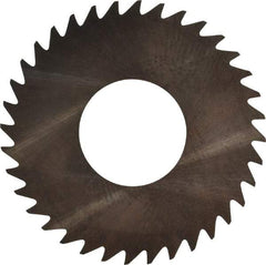 RobbJack - 1-1/4" Diam x 0.006" Blade Thickness x 1/2" Arbor Hole Diam, 36 Tooth Slitting and Slotting Saw - Arbor Connection, Right Hand, Uncoated, Solid Carbide, Concave Ground - Apex Tool & Supply