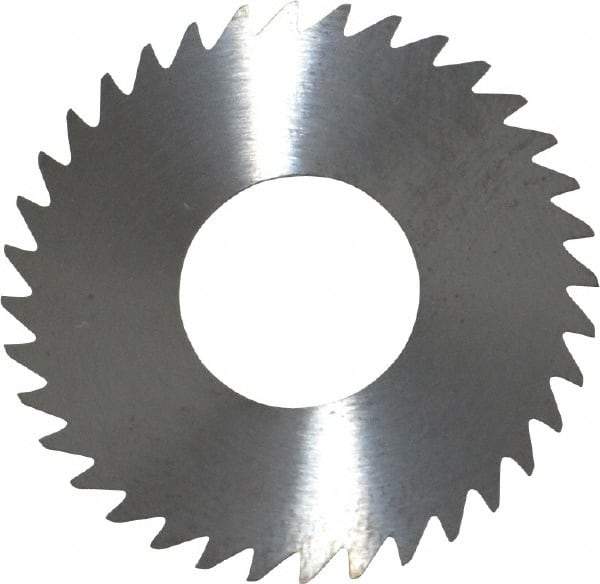 RobbJack - 1-1/4" Diam x 0.02" Blade Thickness x 1/2" Arbor Hole Diam, 36 Tooth Slitting and Slotting Saw - Arbor Connection, Right Hand, Uncoated, Solid Carbide, Concave Ground - Apex Tool & Supply