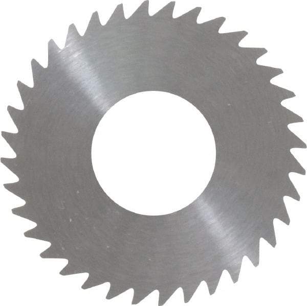 RobbJack - 1-1/4" Diam x 0.028" Blade Thickness x 1/2" Arbor Hole Diam, 36 Tooth Slitting and Slotting Saw - Arbor Connection, Right Hand, Uncoated, Solid Carbide, Concave Ground - Apex Tool & Supply