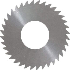 RobbJack - 1-1/4" Diam x 0.028" Blade Thickness x 1/2" Arbor Hole Diam, 36 Tooth Slitting and Slotting Saw - Arbor Connection, Right Hand, Uncoated, Solid Carbide, Concave Ground - Apex Tool & Supply