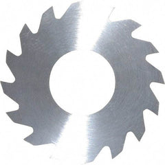 RobbJack - 1-1/4" Diam x 0.0312" Blade Thickness x 1/2" Arbor Hole Diam, 16 Tooth Slitting and Slotting Saw - Arbor Connection, Right Hand, Uncoated, Solid Carbide, Concave Ground - Apex Tool & Supply