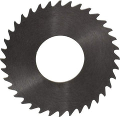 RobbJack - 1-1/4" Diam x 0.0312" Blade Thickness x 1/2" Arbor Hole Diam, 36 Tooth Slitting and Slotting Saw - Arbor Connection, Right Hand, Uncoated, Solid Carbide, Concave Ground - Apex Tool & Supply