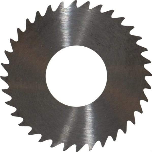 RobbJack - 1-1/4" Diam x 0.035" Blade Thickness x 1/2" Arbor Hole Diam, 36 Tooth Slitting and Slotting Saw - Arbor Connection, Right Hand, Uncoated, Solid Carbide, Concave Ground - Apex Tool & Supply