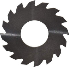 RobbJack - 1-1/4" Diam x 0.04" Blade Thickness x 1/2" Arbor Hole Diam, 16 Tooth Slitting and Slotting Saw - Arbor Connection, Right Hand, Uncoated, Solid Carbide, Concave Ground - Apex Tool & Supply