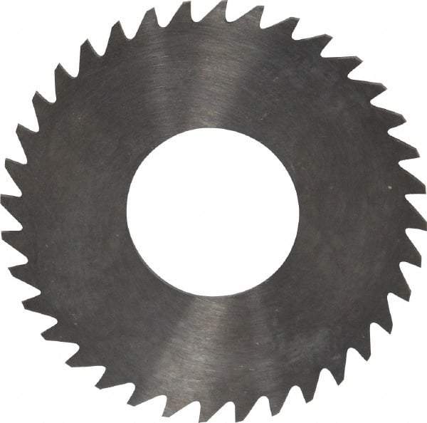 RobbJack - 1-1/4" Diam x 0.04" Blade Thickness x 1/2" Arbor Hole Diam, 36 Tooth Slitting and Slotting Saw - Arbor Connection, Right Hand, Uncoated, Solid Carbide, Concave Ground - Apex Tool & Supply