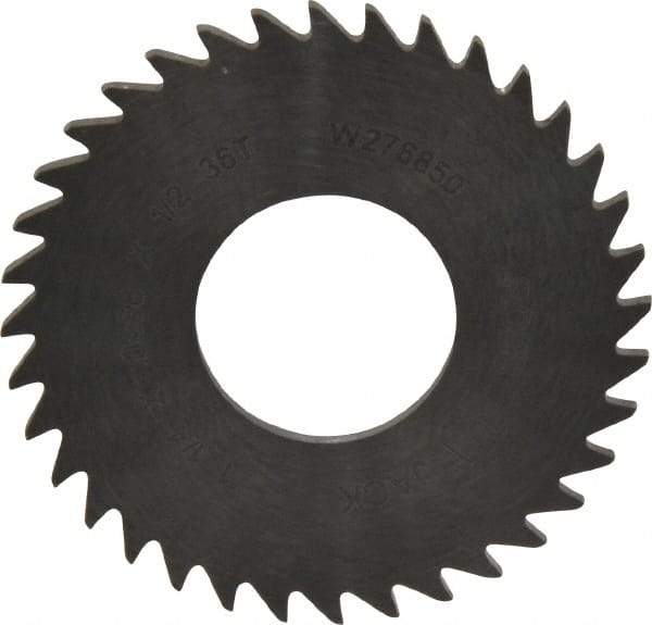 RobbJack - 1-1/4" Diam x 0.0468" Blade Thickness x 1/2" Arbor Hole Diam, 36 Tooth Slitting and Slotting Saw - Arbor Connection, Right Hand, Uncoated, Solid Carbide, Concave Ground - Apex Tool & Supply