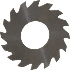 RobbJack - 1-1/4" Diam x 0.051" Blade Thickness x 1/2" Arbor Hole Diam, 16 Tooth Slitting and Slotting Saw - Arbor Connection, Right Hand, Uncoated, Solid Carbide, Concave Ground - Apex Tool & Supply