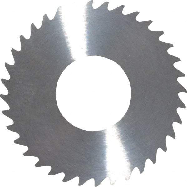 RobbJack - 1-1/4" Diam x 0.051" Blade Thickness x 1/2" Arbor Hole Diam, 36 Tooth Slitting and Slotting Saw - Arbor Connection, Right Hand, Uncoated, Solid Carbide, Concave Ground - Apex Tool & Supply
