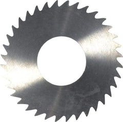 RobbJack - 1-1/4" Diam x 1/16" Blade Thickness x 1/2" Arbor Hole Diam, 36 Tooth Slitting and Slotting Saw - Arbor Connection, Right Hand, Uncoated, Solid Carbide, Concave Ground - Apex Tool & Supply