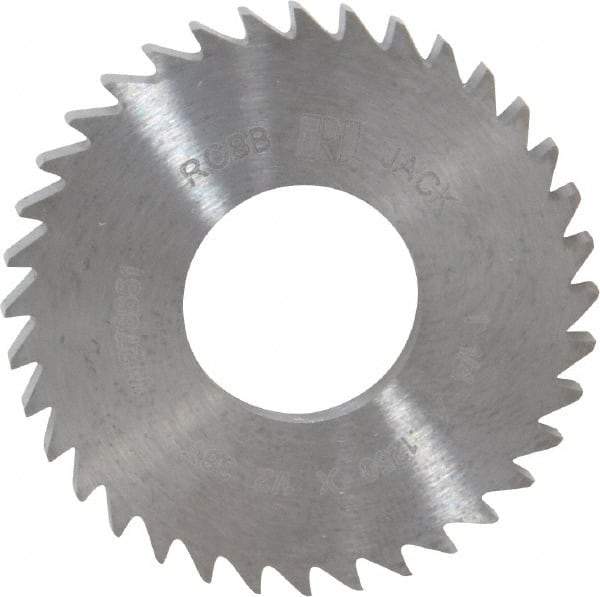 RobbJack - 1-1/4" Diam x 1/8" Blade Thickness x 1/2" Arbor Hole Diam, 36 Tooth Slitting and Slotting Saw - Arbor Connection, Right Hand, Uncoated, Solid Carbide, Concave Ground - Apex Tool & Supply