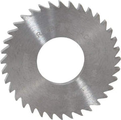 RobbJack - 1-1/4" Diam x 1/8" Blade Thickness x 1/2" Arbor Hole Diam, 36 Tooth Slitting and Slotting Saw - Arbor Connection, Right Hand, Uncoated, Solid Carbide, Concave Ground - Apex Tool & Supply